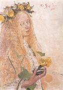 Carl Larsson Suzanne,Study for For Karin-s Name-Day china oil painting artist